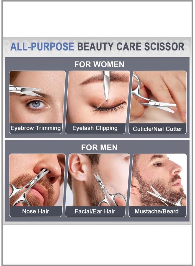 Stainless steel mini portable eyebrow trimmer / nose hair trimmer - White background rose A-type trimmer (single unit in bag) - Image 2